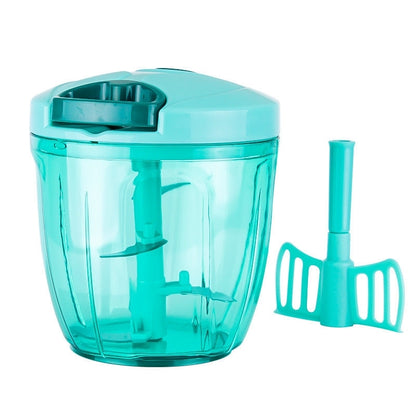 ELECTROPRIME 900ML Manual Meat Mincer Multifunction Food Processor Meat Fruit Salsa Pepper Onion Nut Hand-Powered Chopper, Color Random Delivery