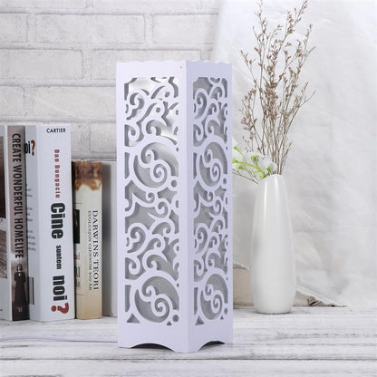 ELECTROPRIME Simple Modern Hollow Carved Creative Energy-saving LED Night Light Bedroom Study Decorative Table Lamp