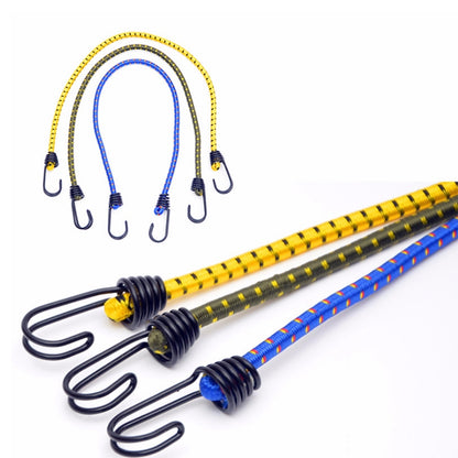 ELECTROPRIME Outdoor Bundling Rope Elastic Tents Metal Buckle High Stretch Clothesline Camping Luggage Packing Hook(Single Hook Green)