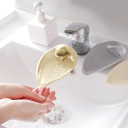 ELECTROPRIME Faucet Extender Solid Color Sink Handle Extension Toddler For Bathroom  Children Hand Wash(Beige)