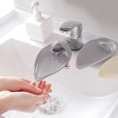 ELECTROPRIME Faucet Extender Solid Color Sink Handle Extension Toddler For Bathroom  Children Hand Wash(Grey)