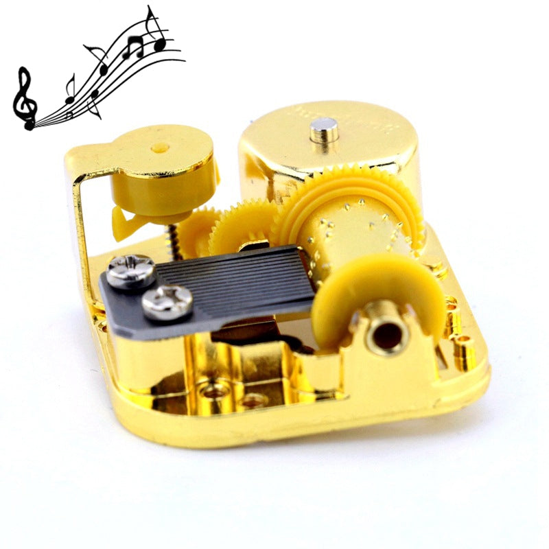 ELECTROPRIME Eight-tone Gold-plated Bar Repair Parts DIY Sky City Paperback Music Box(Castle in the Sky)
