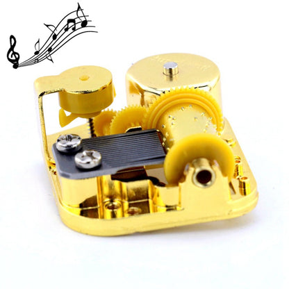 ELECTROPRIME Eight-tone Gold-plated Bar Repair Parts DIY Sky City Paperback Music Box(Swan Lake)