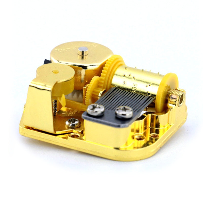 ELECTROPRIME Eight-tone Gold-plated Bar Repair Parts DIY Sky City Paperback Music Box(Swan Lake)