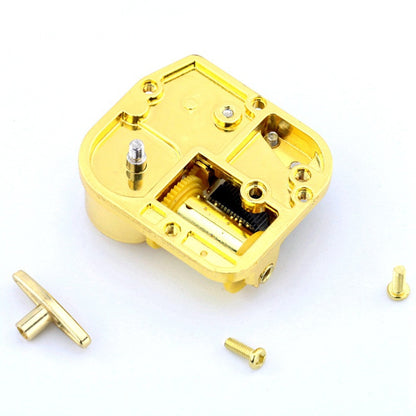 ELECTROPRIME Eight-tone Gold-plated Bar Repair Parts DIY Sky City Paperback Music Box(Swan Lake)