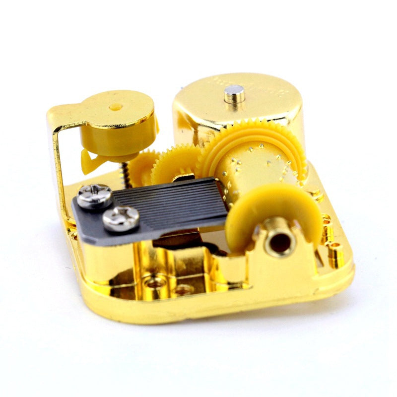ELECTROPRIME Eight-tone Gold-plated Bar Repair Parts DIY Sky City Paperback Music Box(the Moon Represents My Heart)