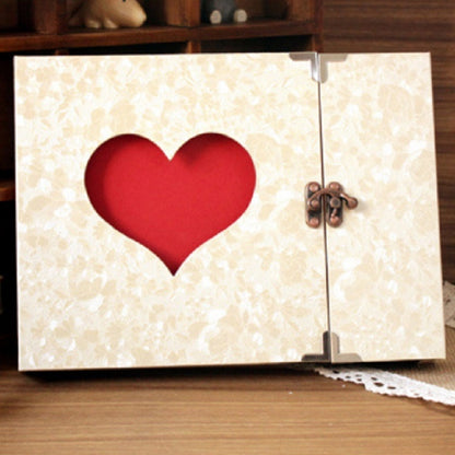ELECTROPRIME 10 inch Hollow Ring Album Couple Models Creative Photo Album(Peony Flower)