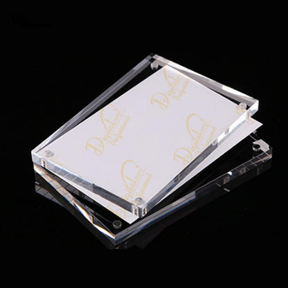 ELECTROPRIME Magnetic Acrylic Transparent Rectangle Photo Frame Creative Birthday Photo Frame, Size:102x153mm