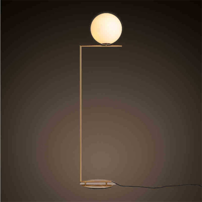 ELECTROPRIME Electroplated Glass Ball Floor Lamp Indoor Home Decoration Light