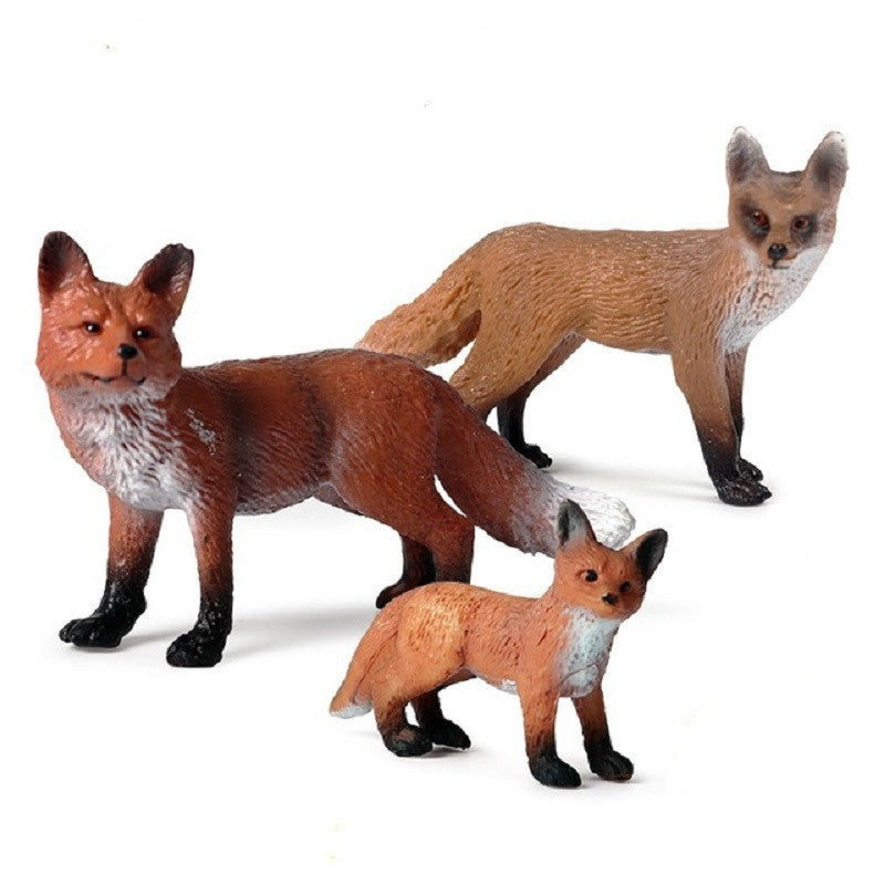 ELECTROPRIME Solid Simulation Wild Animal Toy Fox Model, Specification:M-638 Little Fox 