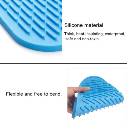 ELECTROPRIME Thicken Colorful Silicone Insulation Mat European Anti-burning Pot Pad Table Waterproof  Phone Pad(Purple)