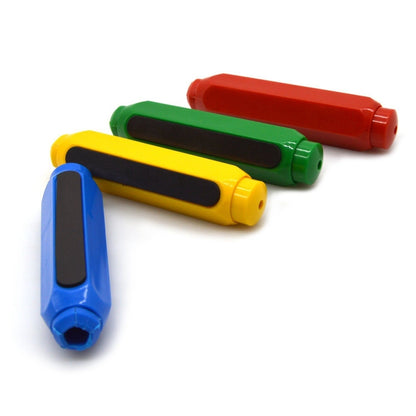 ELECTROPRIME 10 PCS Magnetic Chalk Holder Dustless Double Spring Chalk Pen Holder Auto-adjust Chalk Clip, Ramdom Color