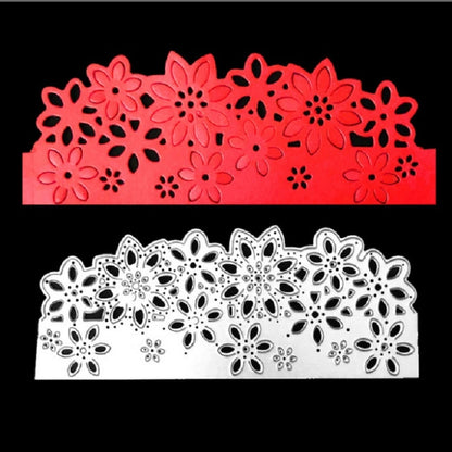ELECTROPRIME Flower Border Knife Mold Hollow Paper Art Greeting Card Cutting Book Cutting Stencil