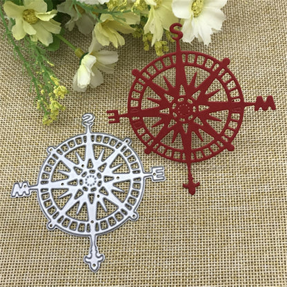 ELECTROPRIME Compass Knife Mold Puzzle Handmade Greeting Card Album Making Cutting Template