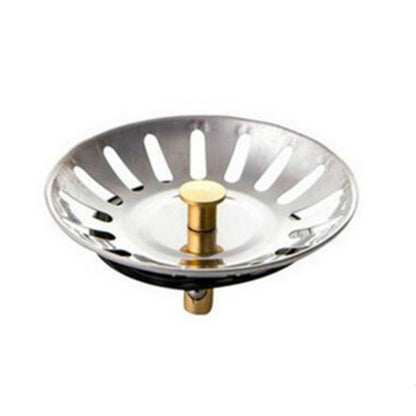 ELECTROPRIME 2 PCS Stopper Spin Lock Sink Drain Strainer, Material:Stainless Steel