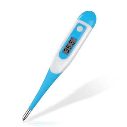 ELECTROPRIME 2 PCS LCD Electronic Digital Baby Thermometer Waterproof Soft Tip Medicine Home Thermometer, Random Color Delivery