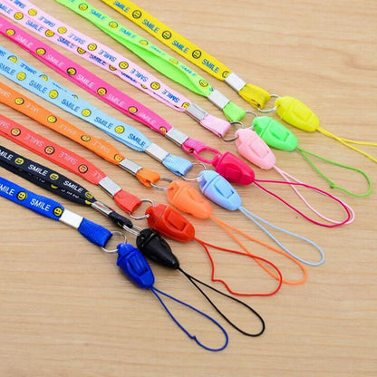 ELECTROPRIME 100 PCS Smiling Face Lanyards for ID Card Working Card Badge