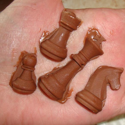 ELECTROPRIME Silicone Chess Chocolate Mold Rock Sugar Soap Mold