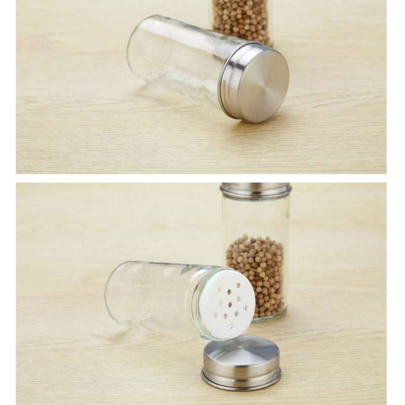 ELECTROPRIME 12 in 1 Stainless Steel Canister Set with Turnable Holder(Red)