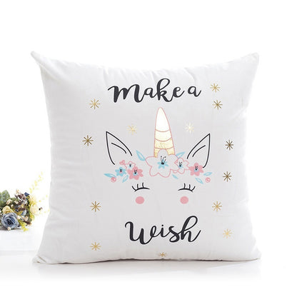 ELECTROPRIME Merry Christmas Pillow Case Gold Foil Printing Pillow Cover Sofa Waist Throw Cushion Cover Coffee Shop Decorative 43cm x 43cm(6)