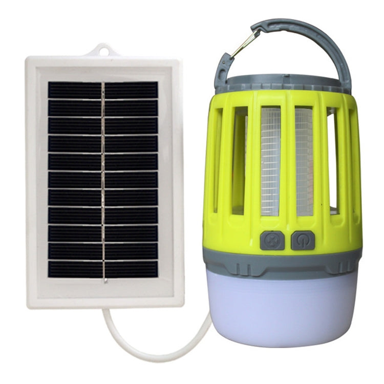 ELECTROPRIME Solar Power Mosquito Killer Outdoor Hanging Camping Anti-insect Insect Killer, Color:Light Green + Solar Panel