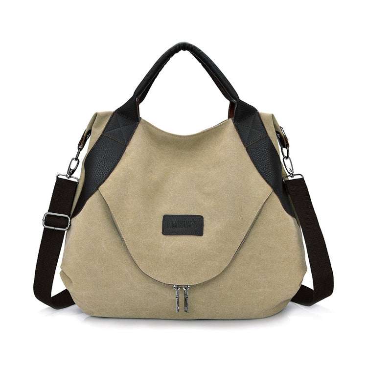 ELECTROPRIME Simple Women Bag Large Capacity Bag Travel Hand Bags for Women Female Handbag Designers Shoulder Bag(khaki)