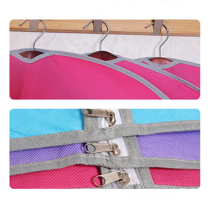 ELECTROPRIME Storage Bag Case for Clothes Candy Colors Garment Suit Coat Dust Cover Protector Wardrobe Storage Bag for Clothes Anti-dust(Blue)
