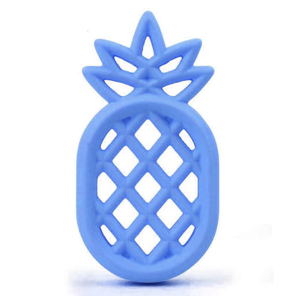 ELECTROPRIME Pineapple Silicone Teether Babies Teething Pendant Nursing Soft Silicone Safe Toys for Soothe Teething Baby(Blue)
