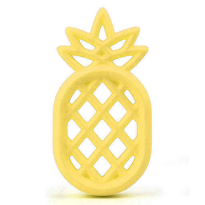ELECTROPRIME Pineapple Silicone Teether Babies Teething Pendant Nursing Soft Silicone Safe Toys for Soothe Teething Baby(Yellow)