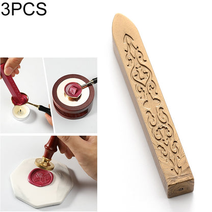 ELECTROPRIME 3 PCS Seal Dedicated Beeswax Stick  Paint Stamp Handmade DIY Tool Sealing Strips(Bronze)