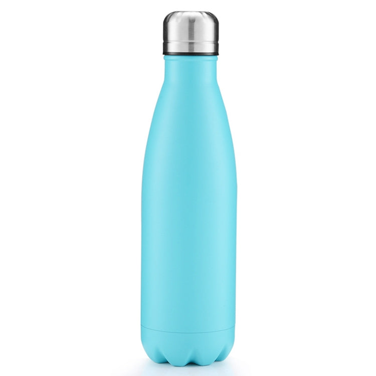 ELECTROPRIME Thermal Cup Vacuum Flask Heat Water Bottle Portable Stainless Steel Sports Kettle, Capacity:500ml(Turquoise Blue)