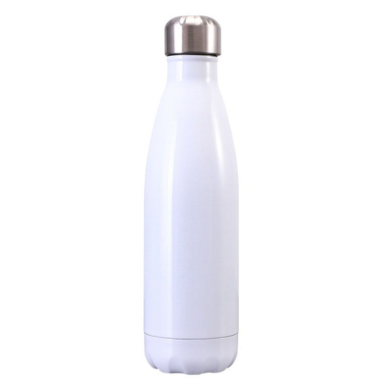 ELECTROPRIME Thermal Cup Vacuum Flask Heat Water Bottle Portable Stainless Steel Sports Kettle, Capacity:500ml(White)