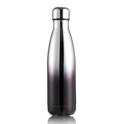 ELECTROPRIME Thermal Cup Vacuum Flask Heat Water Bottle Portable Stainless Steel Sports Kettle, Capacity:500ml(White Gold Black)