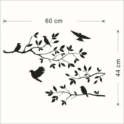 ELECTROPRIME Personality Cartoon Bird Living Room Bedroom Home Decoration Wall Stickers