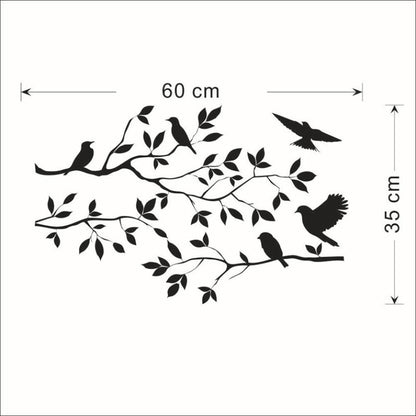ELECTROPRIME Personality Cartoon Bird Living Room Bedroom Home Decoration Wall Stickers