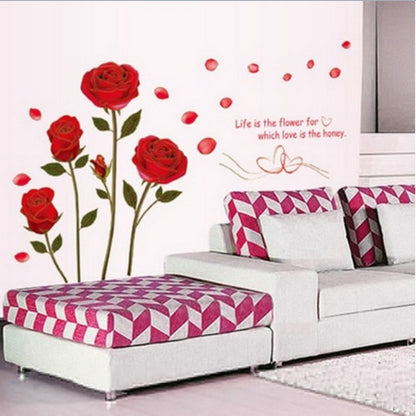 ELECTROPRIME Removable Flower Wall Sticker Mural DIY Decal Home Room Art Decoration