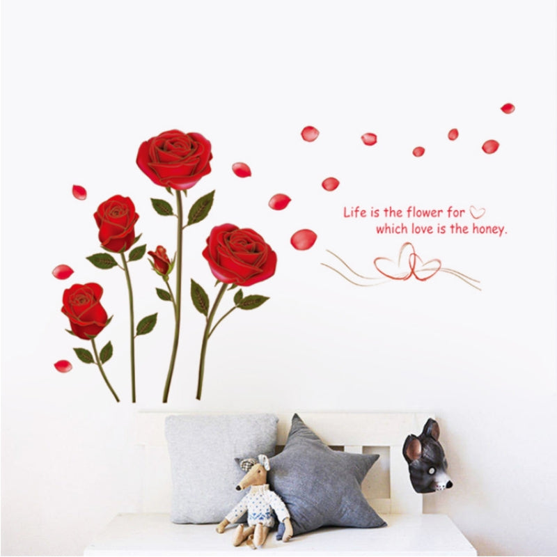 ELECTROPRIME Removable Flower Wall Sticker Mural DIY Decal Home Room Art Decoration