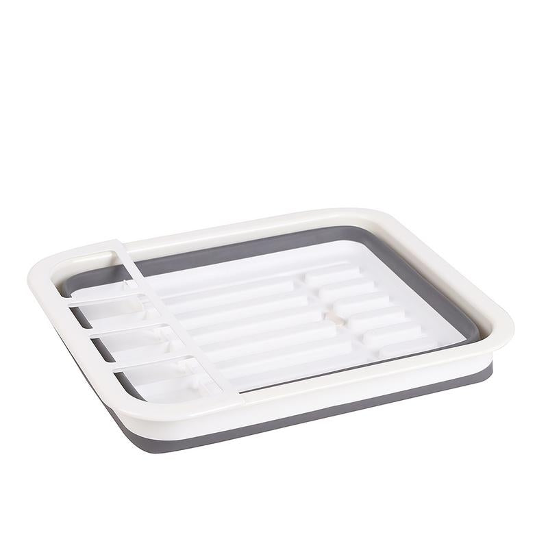 ELECTROPRIME Foldable Dish Rack Tableware Rack Portable Bowl Rack Bowl Sink Design Drainage Basket