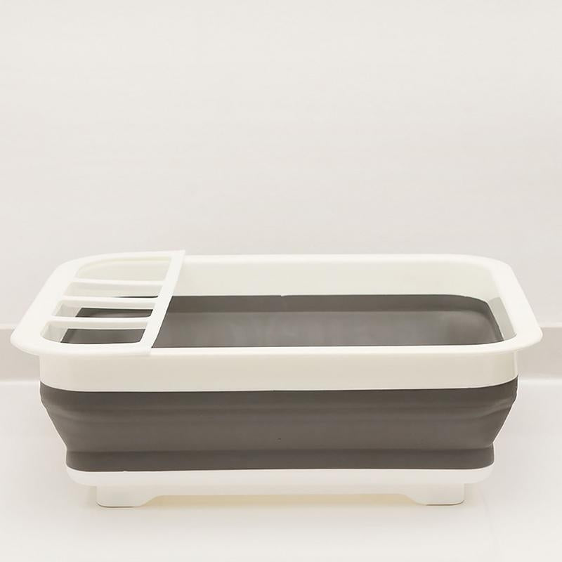 ELECTROPRIME Foldable Dish Rack Tableware Rack Portable Bowl Rack Bowl Sink Design Drainage Basket