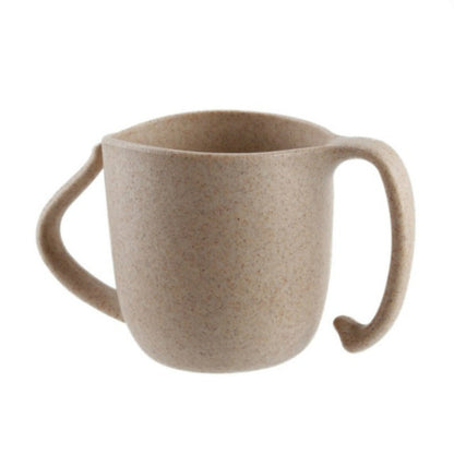 ELECTROPRIME Children Wheat Fiber Drinking Cup Anti-Scalding Milk Cup(Wheat)