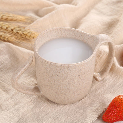 ELECTROPRIME Children Wheat Fiber Drinking Cup Anti-Scalding Milk Cup(Wheat)