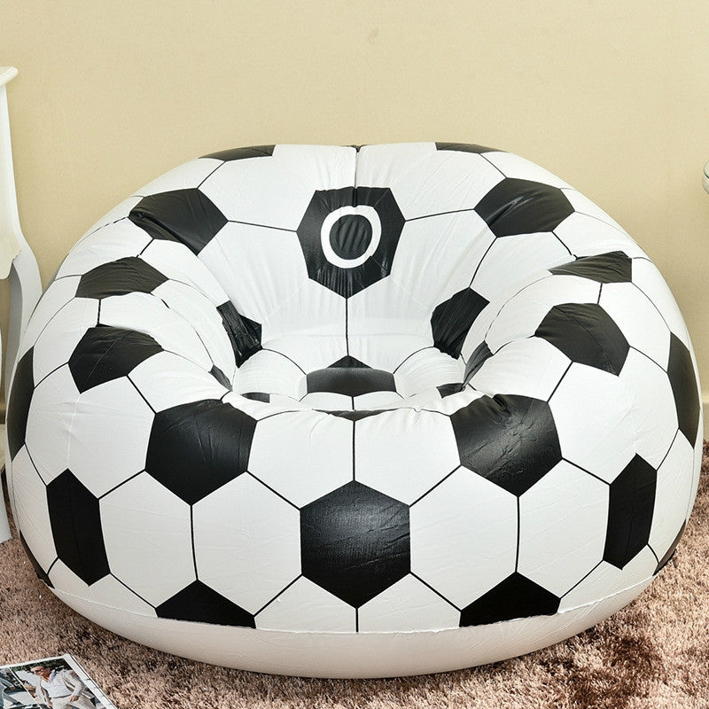 ELECTROPRIME Fashion Casual Lazy Chair Creative Inflatable Sofa Single Stool(Football Sofa)