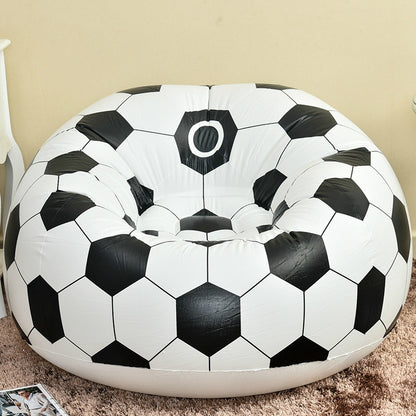 ELECTROPRIME Fashion Casual Lazy Chair Creative Inflatable Sofa Single Stool(Football Sofa)
