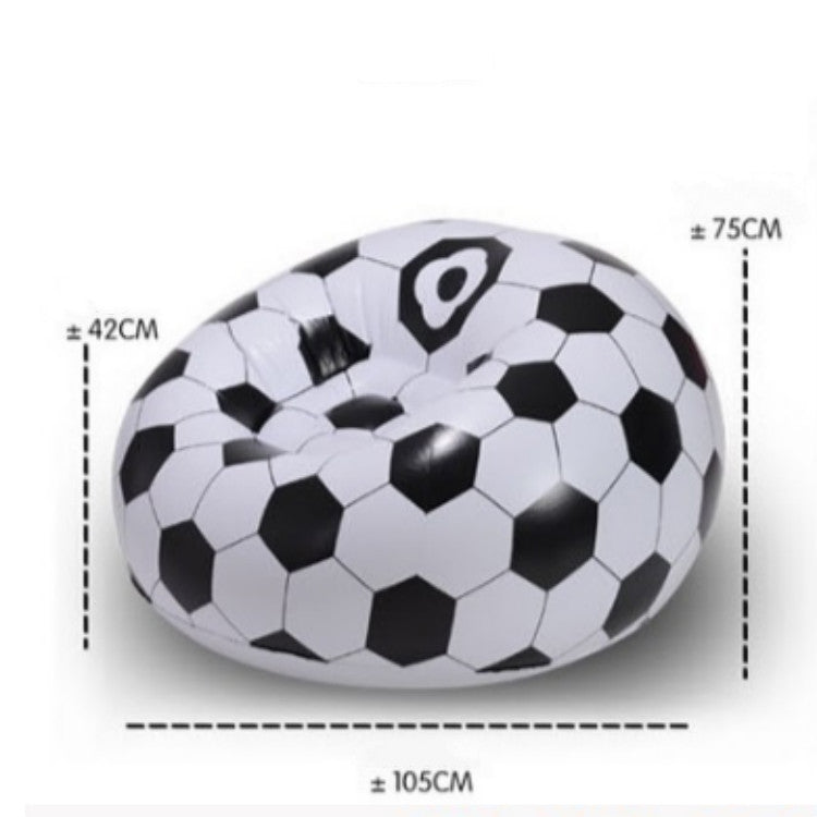 ELECTROPRIME Fashion Casual Lazy Chair Creative Inflatable Sofa Single Stool(Football Sofa)