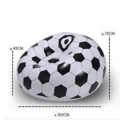ELECTROPRIME Fashion Casual Lazy Chair Creative Inflatable Sofa Single Stool(Football Sofa)