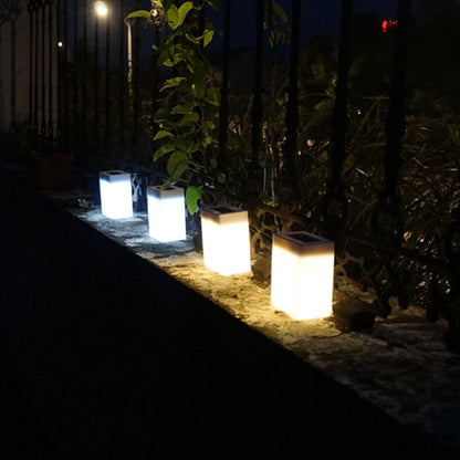 ELECTROPRIME Solar Energy Saving Lamp Outdoor Garden Fence Wall Light(Warm Light)