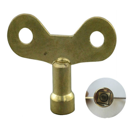 ELECTROPRIME 5 PCS Faucet Key Solid Brass Lock Radiator Plumbing Drainage Square Hole Socket Faucet Key