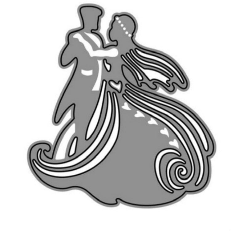ELECTROPRIME Wedding Couple Series Knife Mold Scrapbook Album Greeting Card Embossing Mold
