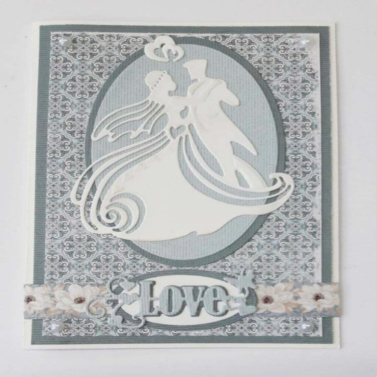 ELECTROPRIME Wedding Couple Series Knife Mold Scrapbook Album Greeting Card Embossing Mold