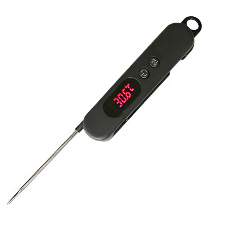 ELECTROPRIME Folding Digital Meat Thermometer Probe Wireless Instant Read Kitchen Cooking Food Long Stainless Steel Probe BBQ Thermometer
